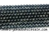 CAE321 15.5 inches 6mm round astrophyllite gemstone beads