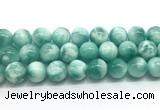 CAS336 15.5 inches 18mm round peacock angelite gemstone beads