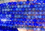 AGBS342 15 inches 6mm round blue dragon veins agate beads wholesale