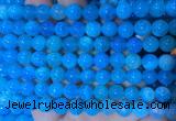 AGBS350 15 inches 8mm round blue dragon veins agate beads wholesale