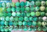 AGBS375 15 inches 10mm round green dragon veins agate beads wholesale
