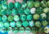 AGBS376 15 inches 12mm round green dragon veins agate beads wholesale