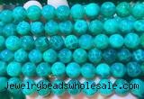 AGBS381 15 inches 10mm round green dragon veins agate beads wholesale