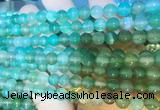 AGBS394 15 inches 6mm round green agate beads wholesale