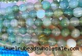 AGBS396 15 inches 10mm round green agate beads wholesale