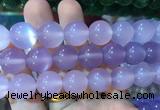 AGBS402 15 inches 14mm round purple agate beads wholesale
