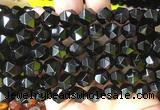 AGBS416 15 inches 10mm faceted nuggets agate gemstone beads wholesale