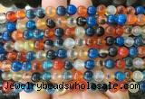 AGBS418 15 inches 6mm faceted round sugar heart agate beads wholesale