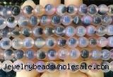 AGBS427 15 inches 8mm faceted round sugar heart agate beads wholesale