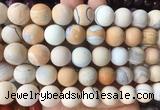 AGBS441 15 inches 14mm round Matte agate beads wholesale