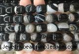 AGBS451 15 inches 12*14mm drum agate gemstone beads wholesale