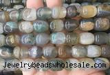 AGBS453 15 inches 12*14mm drum agate gemstone beads wholesale