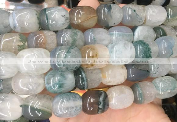 AGBS457 15 inches 13*15mm drum agate gemstone beads wholesale