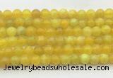 AGBS73 15 inches 6mm round yellow fire agate beads wholesale