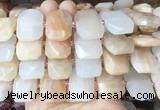 AJBS03 15 inches 15*20mm - 18*25mm faceted freeform pink aventurine beads
