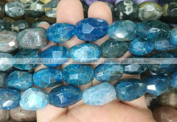 APBS02 15 inches 12*16mm - 13*18mm faceted nuggets apatite beads