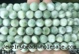 ASBS12 15 inches 12mm round green angelite gemstone beads wholesale