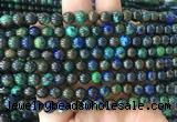 AZBS06 15 inches 6mm round azurite gemstone beads wholesale