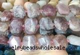 BQBS04 15 inches 15*20mm - 18*25mm faceted freeform red strawberry quartz beads