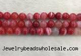 CAA1895 15.5 inches 14mm round banded agate gemstone beads