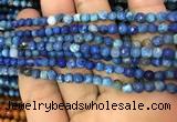 CAA2828 15 inches 4mm faceted round fire crackle agate beads wholesale
