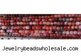 CAA2890 15 inches 6mm faceted round fire crackle agate beads wholesale