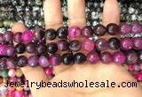 CAA3069 15 inches 10mm faceted round fire crackle agate beads wholesale
