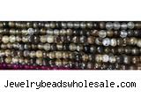 CAA3294 15 inches 6mm faceted round agate beads wholesale