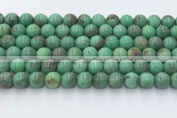 CAA4872 15.5 inches 10mm round grass agate beads wholesale