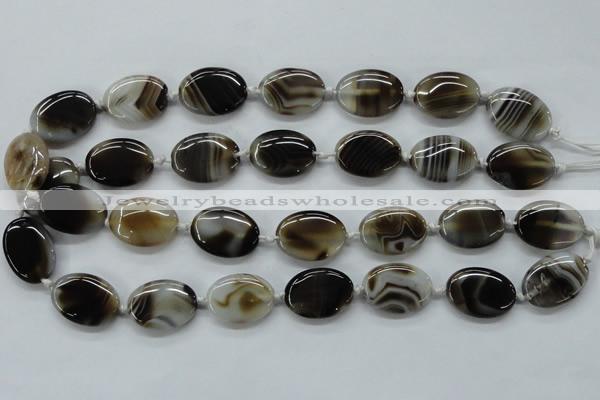 CAA531 15.5 inches 22*30mm oval madagascar agate gemstone beads