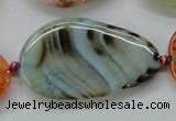 CAA558 15.5 inches 20-35mm*30-45mm freeform dyed madagascar agate beads