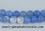 CAB645 15.5 inches 8mm round fire crackle agate beads wholesale