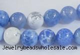 CAB646 15.5 inches 10mm round fire crackle agate beads wholesale