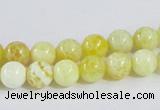 CAB659 15.5 inches 8mm round fire crackle agate beads wholesale