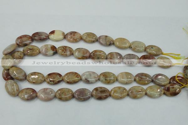 CAB976 15.5 inches 13*18mm oval Morocco agate beads wholesale