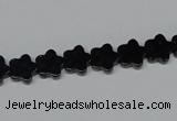 CAB987 15.5 inches 8*8mm star black agate gemstone beads wholesale