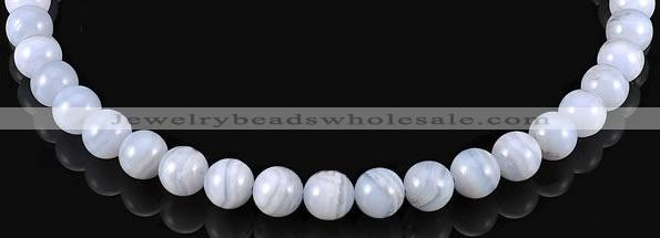CAG129 round blue lace agate 10mm gemstone beads Wholesale