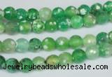 CAG1516 15.5 inches 8mm faceted round fire crackle agate beads