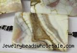 CAG1573 15.5 inches 30*40mm rectangle fire crackle agate beads