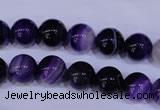 CAG2332 15.5 inches 8mm round violet line agate beads wholesale