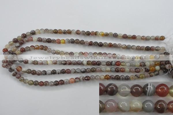 CAG3681 15.5 inches 6mm round botswana agate beads wholesale
