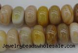 CAG4332 15.5 inches 8*14mm rondelle botswana agate gemstone beads