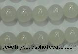 CAG4341 15.5 inches 6mm round white agate beads wholesale