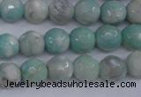CAG4484 15.5 inches 6mm faceted round agate beads wholesale