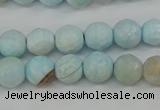 CAG4485 15.5 inches 6mm faceted round agate beads wholesale