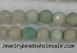 CAG4487 15.5 inches 6mm faceted round agate beads wholesale