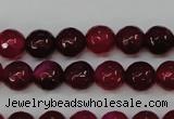 CAG4489 15.5 inches 6mm faceted round agate beads wholesale