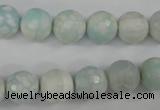 CAG4515 15.5 inches 10mm faceted round fire crackle agate beads