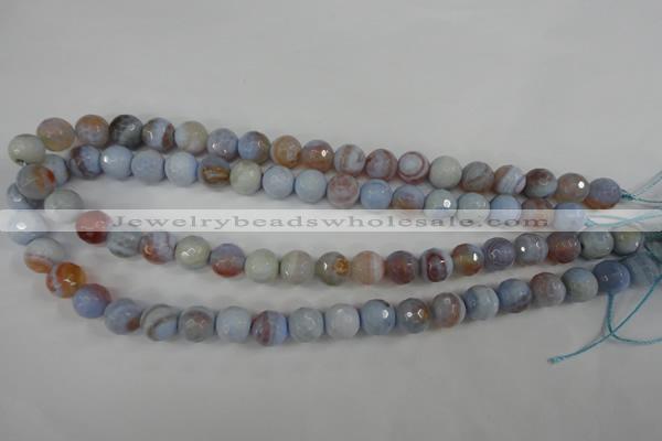 CAG4533 15.5 inches 10mm faceted round agate beads wholesale