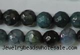 CAG4610 15.5 inches 6mm faceted round fire crackle agate beads